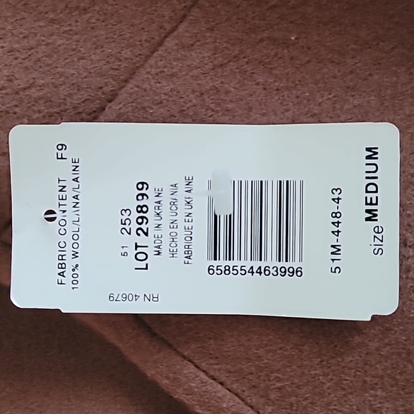 Harve Bernard brown wool cape poncho Sz M New - Picture 7 of 7